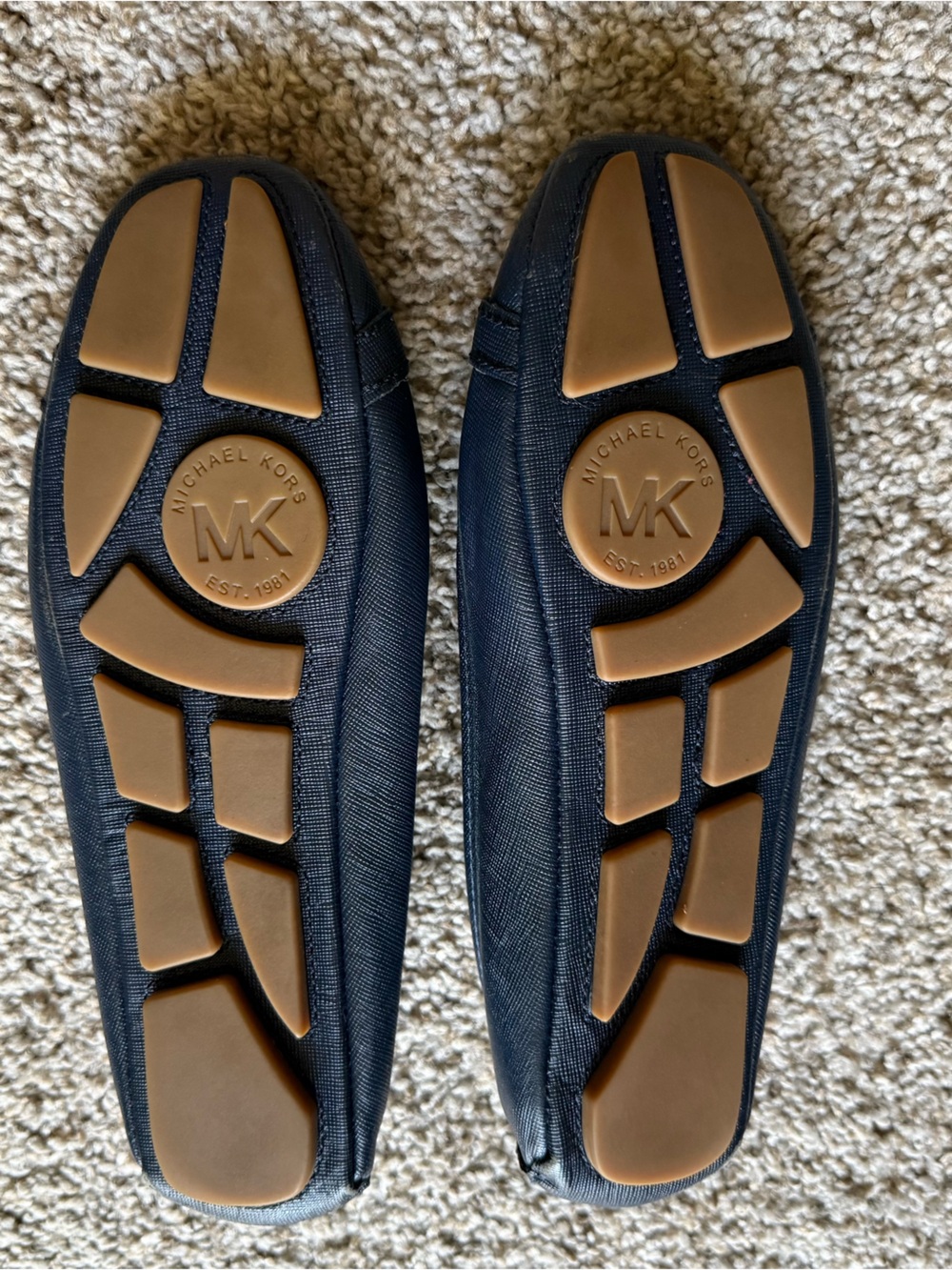 Michael Kors Fulton Moc Navy Flats - Picture 5 of 11